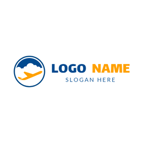 Blue Orange Red Airline Logo - Free Transportation Logo Designs | DesignEvo Logo Maker