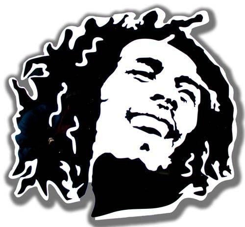 Bob Marley Black and White Logo - LogoDix