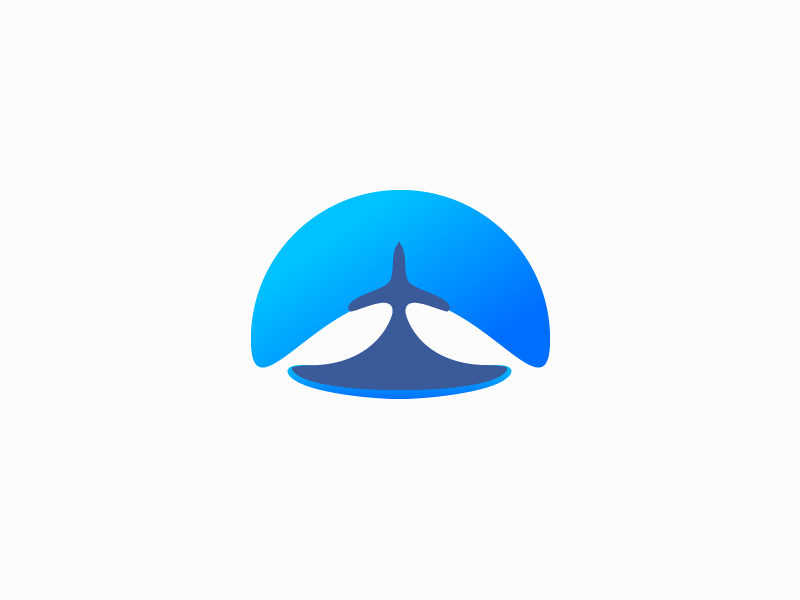 Blue Plane Logo - Plane Logo