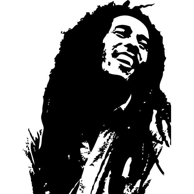 Bob Marley Black and White Logo - Download Vector - BOB MARLEY VECTOR - Vectorpicker