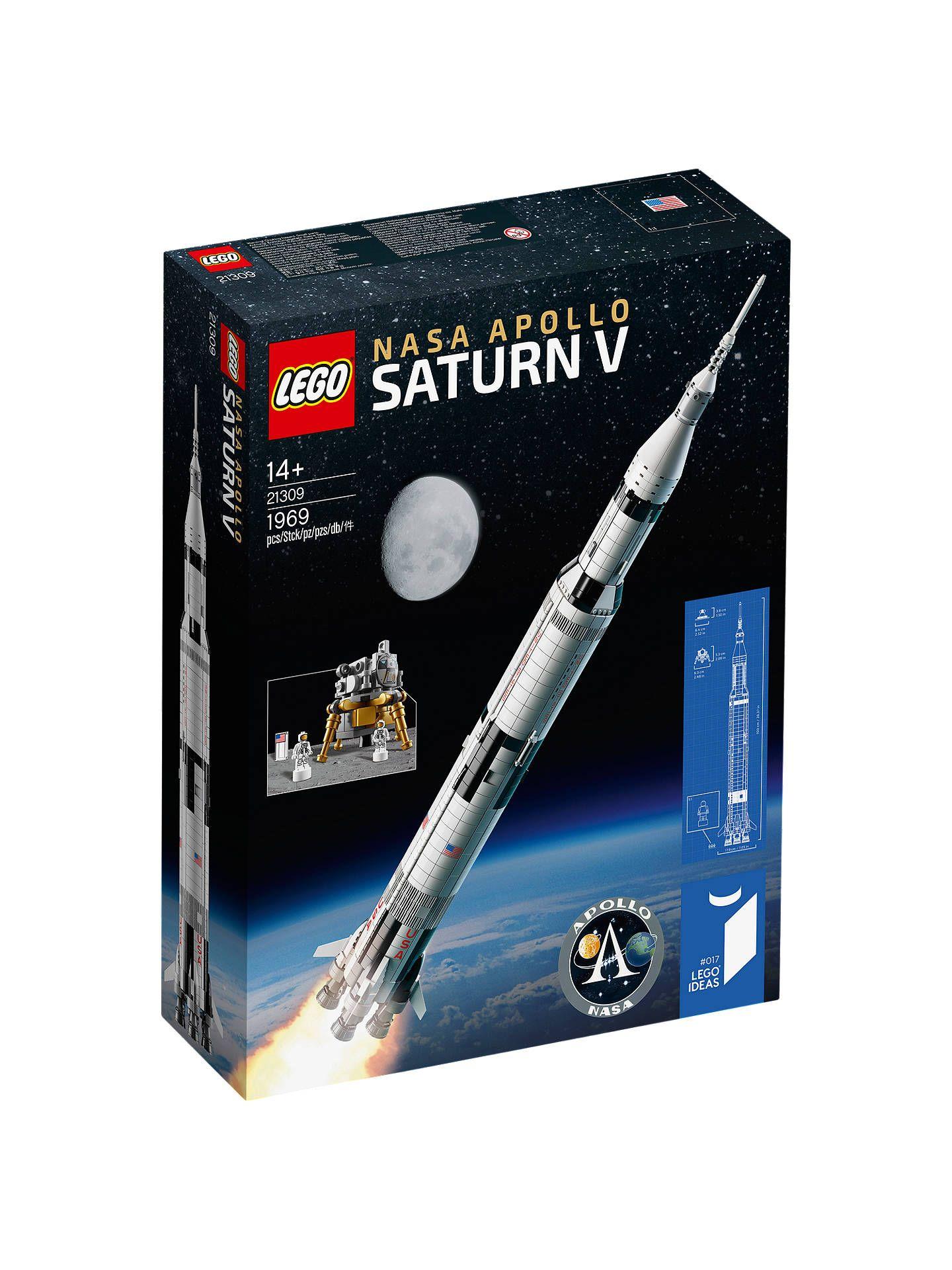 Saturn V NASA Logo - LEGO Ideas 21309 NASA Apollo Saturn V at John Lewis & Partners