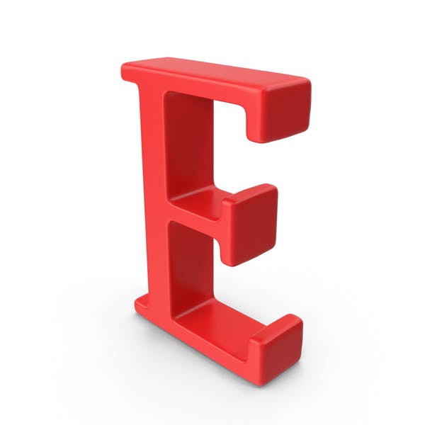 Red Capital E Logo - Red Capital Letter E by PixelSquid360 on Envato Elements
