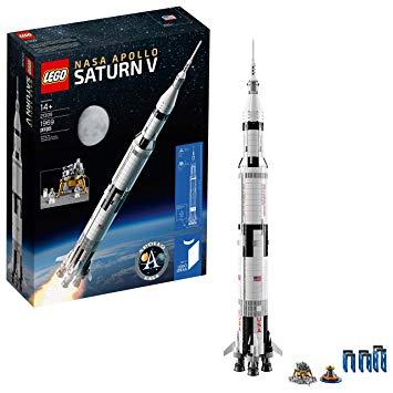 Saturn V NASA Logo - Amazon.com: LEGO Ideas NASA Apollo Saturn V 21309 Building Kit: Toys ...