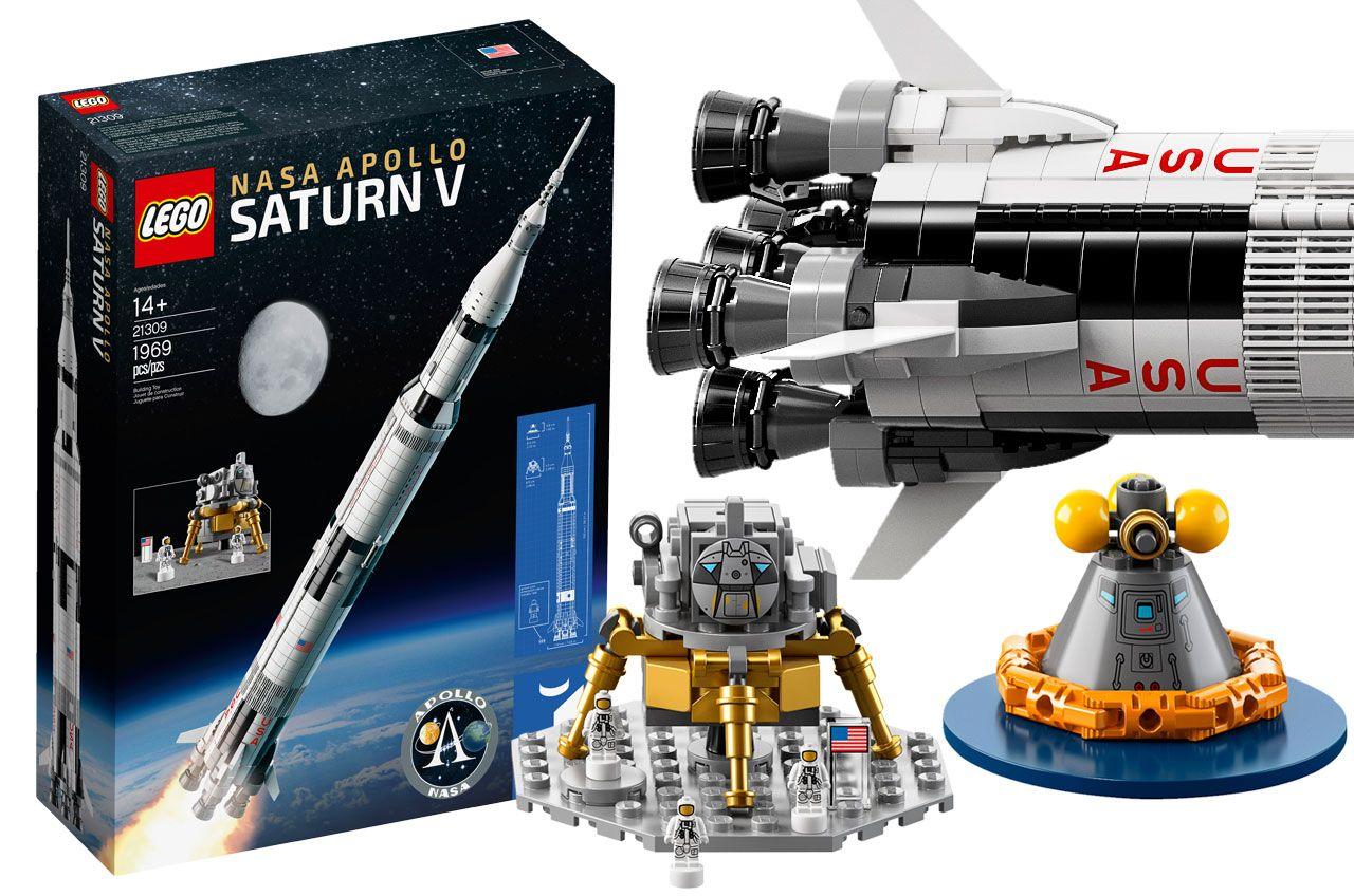 Saturn V NASA Logo - NASA Apollo Saturn V to launch as LEGO brick model set on June 1