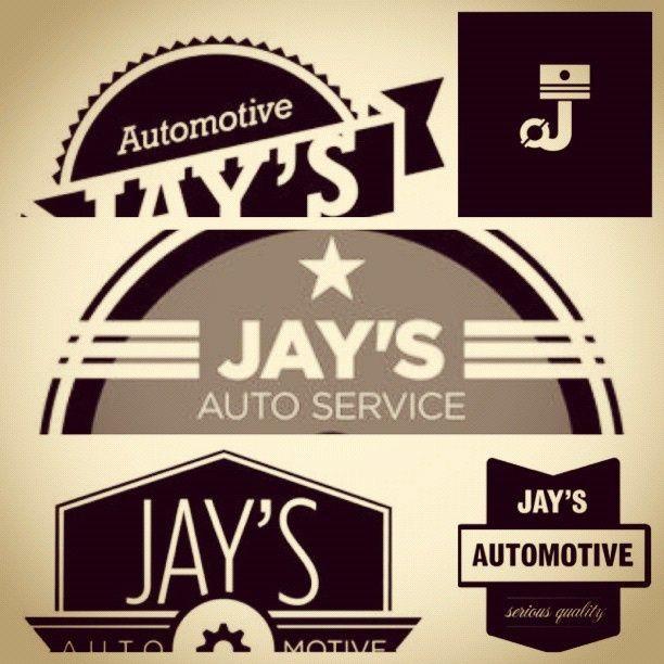 Retro Automotive Logo - Concepting logos for Jays Auto Services! Drew on inspiration