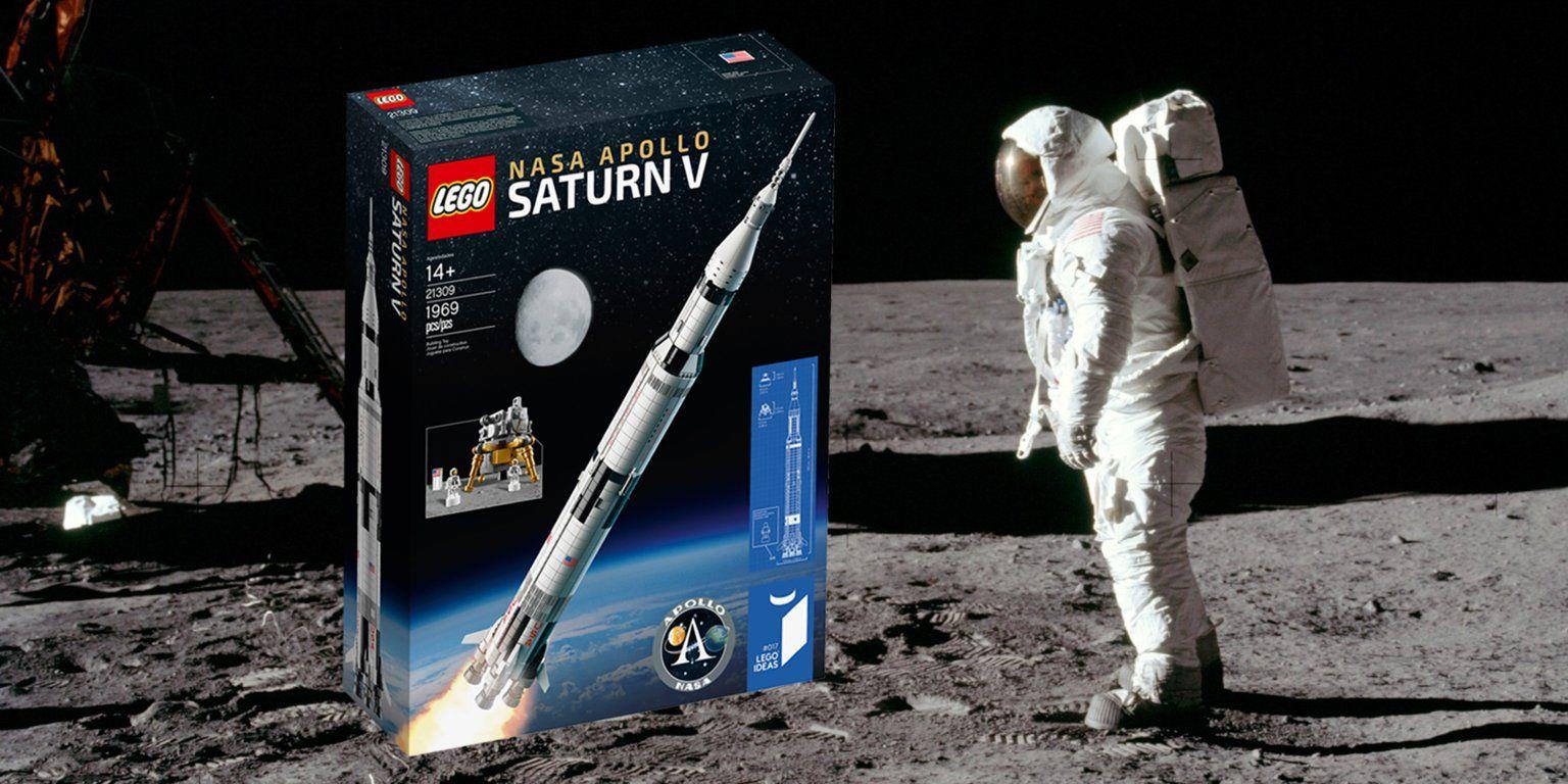 Saturn V NASA Logo - Lego's new NASA Saturn V rocket kit will stand more than 3 feet tall ...
