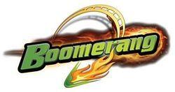 Car with Two Boomerangs Logo - Boomerang (Six Flags St. Louis)