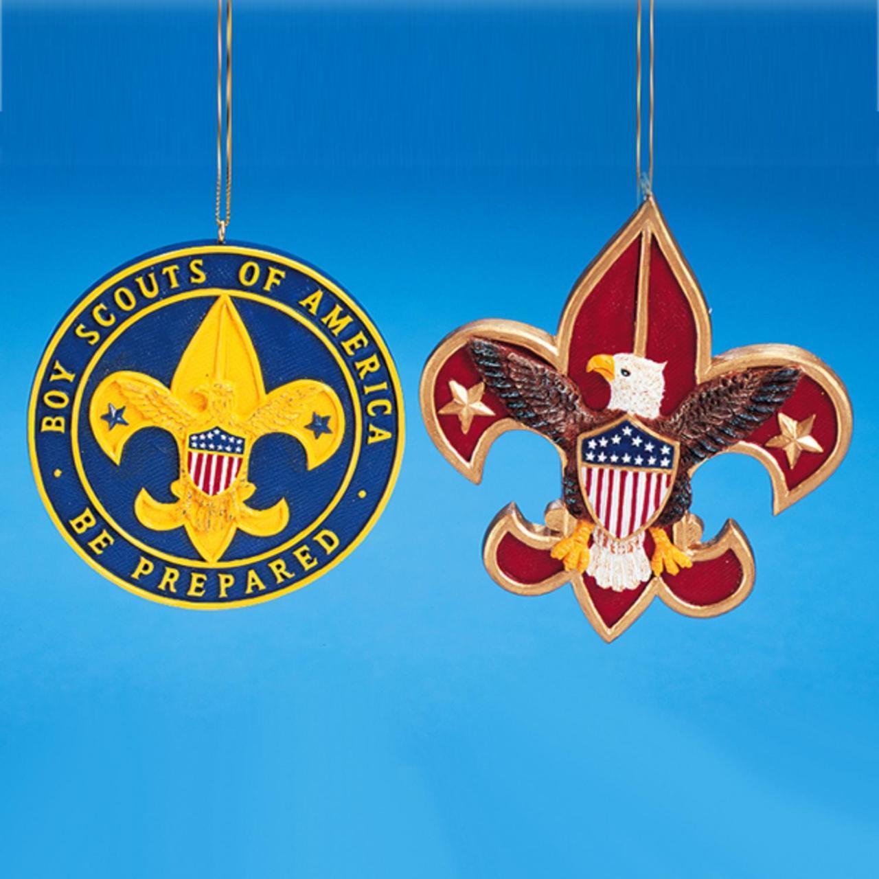Christmas Eagle Logo - Club Pack of 12 Boy Scout & Eagle Scouts Emblem Christmas Ornaments ...