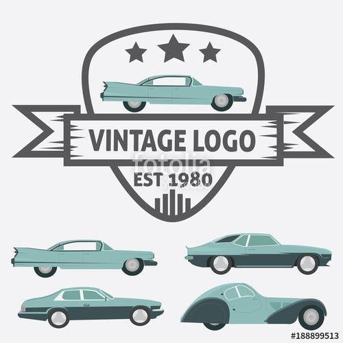 Retro Automotive Logo - Vintage Car Logo service automitive - or Retro Car logo for Repair ...