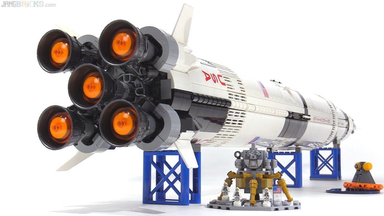 Saturn V NASA Logo - LEGO Ideas NASA Apollo Saturn V set review! 21309 - YouTube