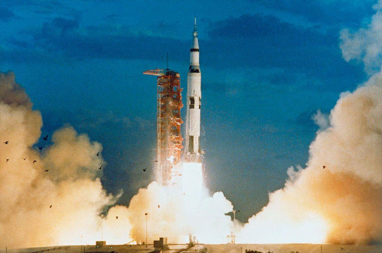 Saturn V NASA Logo - Saturn V at 50: NASA moon rocket lifted off on maiden mission 50
