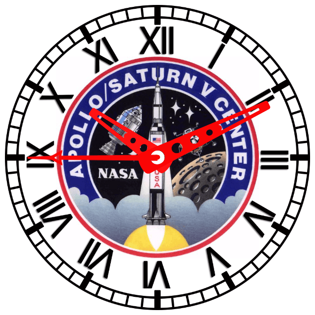 Saturn V NASA Logo - NASA Saturn V Watch for Fossil Q - FaceRepo
