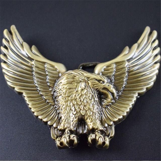 Christmas Eagle Logo - Belt Buckle Metal 102MM Brass Eagle Logo DIY Mens Clothes Luxury ...