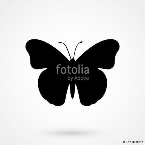 Internet Butterfly Logo - butterfly icon isolated on background. Modern flat pictogram