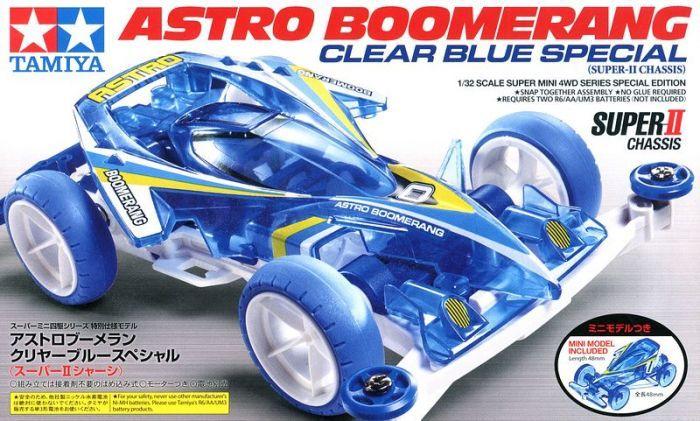 Car with Two Boomerangs Logo - Astro Boomerang Clear Blue Special (Super II Chassis)