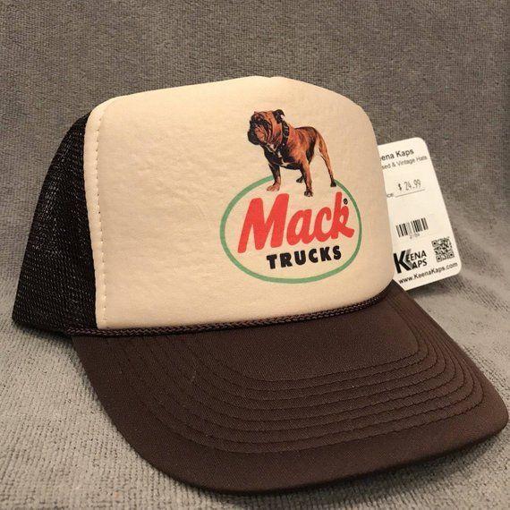 Old Mack Logo - Mack Trucks Trucker Hat Old Bulldog Logo Vintage Snapback