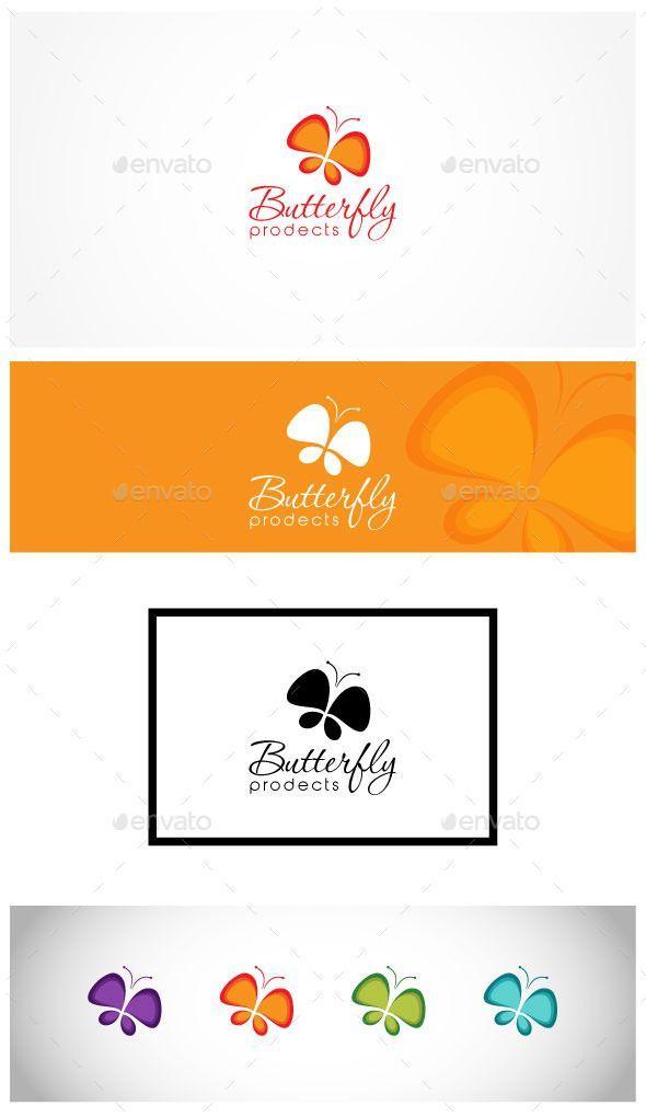 Internet Butterfly Logo - Salon Logo Template