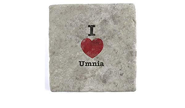 Umnia Company Logo - I Love Umnia Marble Tile Drink Coaster: Amazon.co.uk