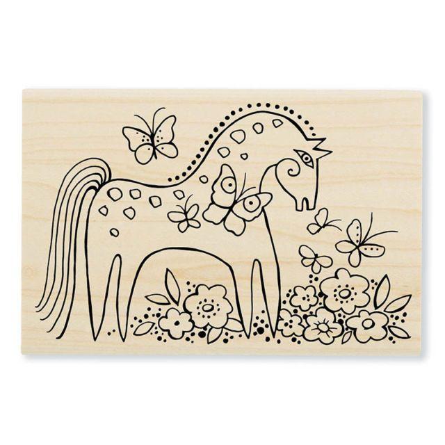 Horse Laurel Logo - Mystical Horse Laurel Burch Wood Mounted Rubber Stamp Stampendous ...