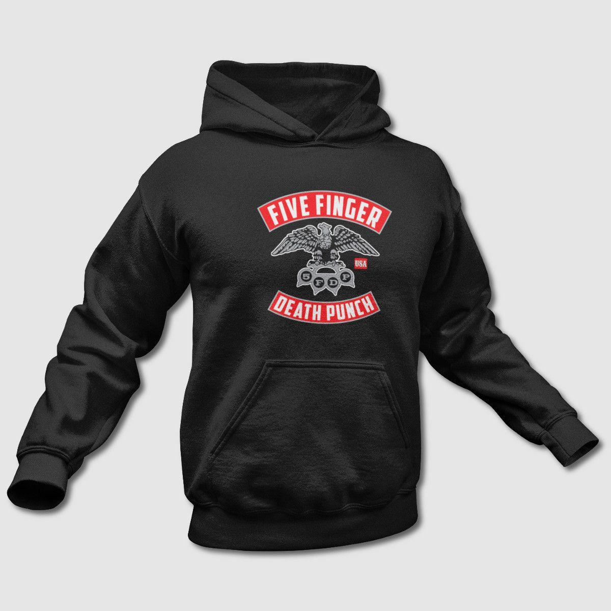 5FDP Logo - Five Finger Death Punch Hoodie, 5FDP Logo Hooded Sweatshirt – Metal ...
