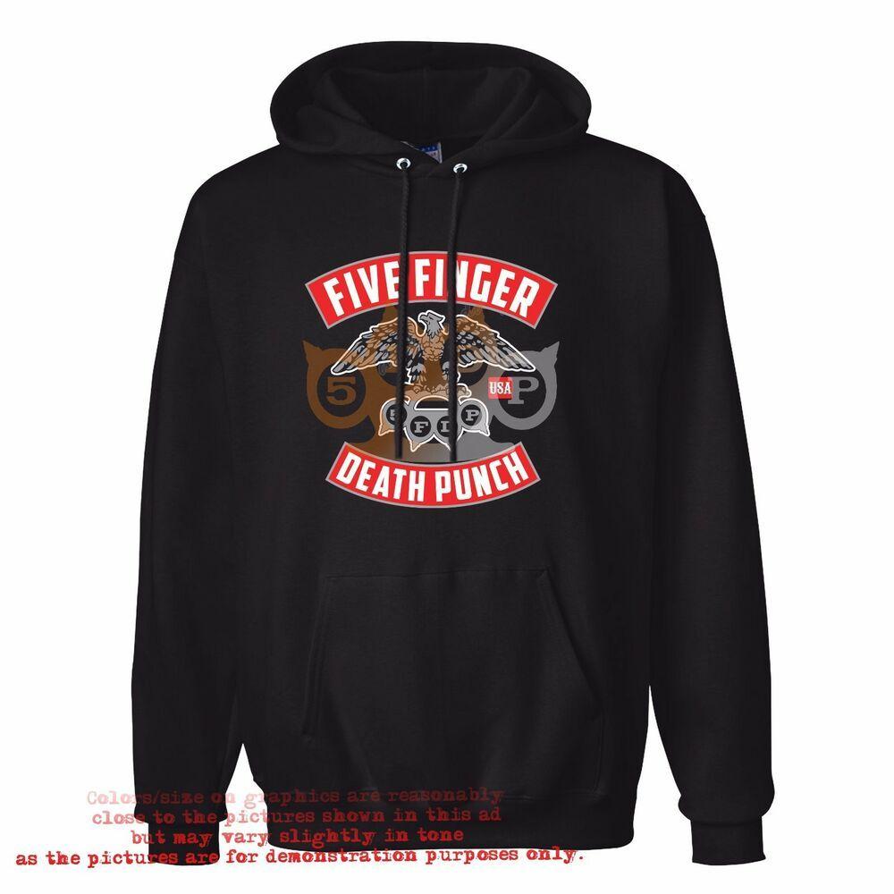 5FDP Logo - new FIVE FINGER DEATH PUNCH 5FDP logo biker eagle Men's hoodie S to ...
