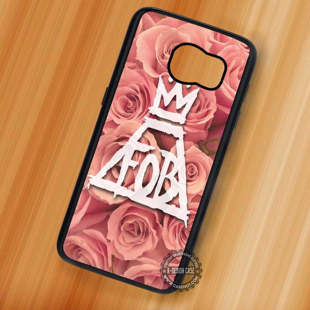 FOB Flower Logo - Rose Fall Out Boy Logo Flower Galaxy S7 S6 S5 Note 7 Cases