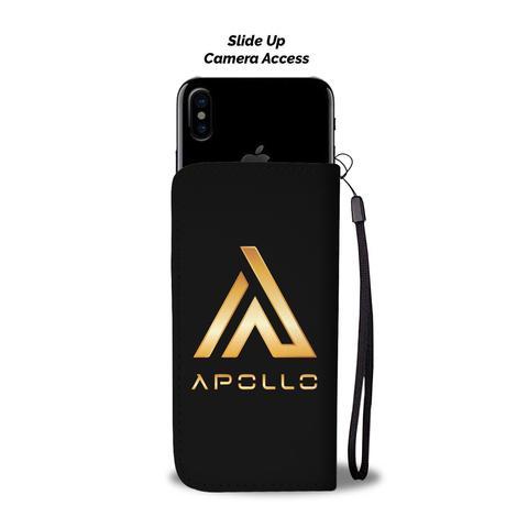 Gold Phone Logo - Apollo Phone Wallet Case Premium Gold Logo – Apollo Foundation