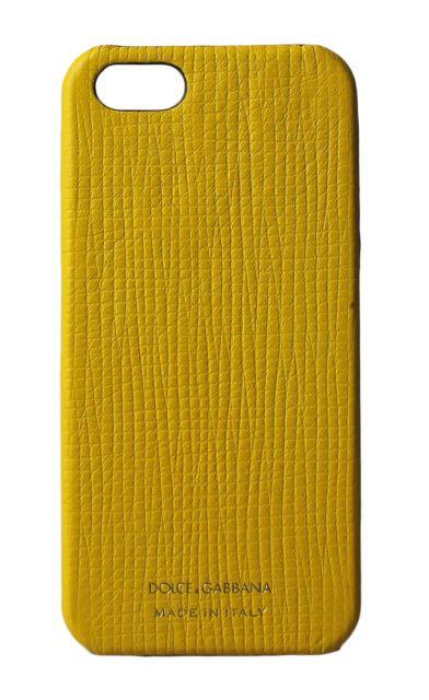Gold Phone Logo - Dolce & Gabbana Phone Case Yellow Gold Logo Leather 12 5x6cm Iphone5 ...