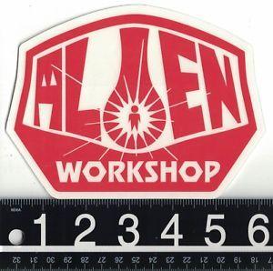 Skate Force Logo - ALIEN WORKSHOP STICKER Alien Workshop OG Logo 6 in x 4.5 in Red ...