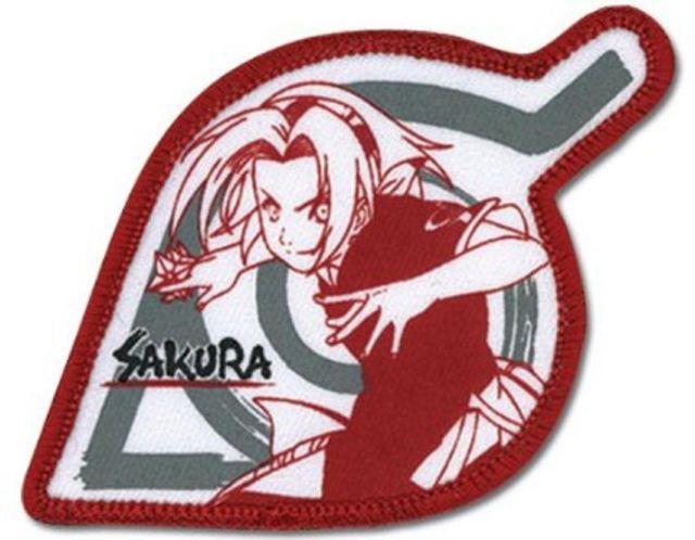Red Leaf Logo - Patch Naruto Sakura Red Leaf Logo Iron on Anime Licensed Ge 7257