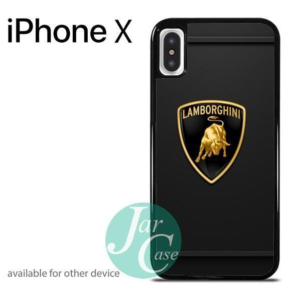 Gold Phone Logo - Lamborghini Gold Logo T Phone case for iPhone X | Automotive Phone ...
