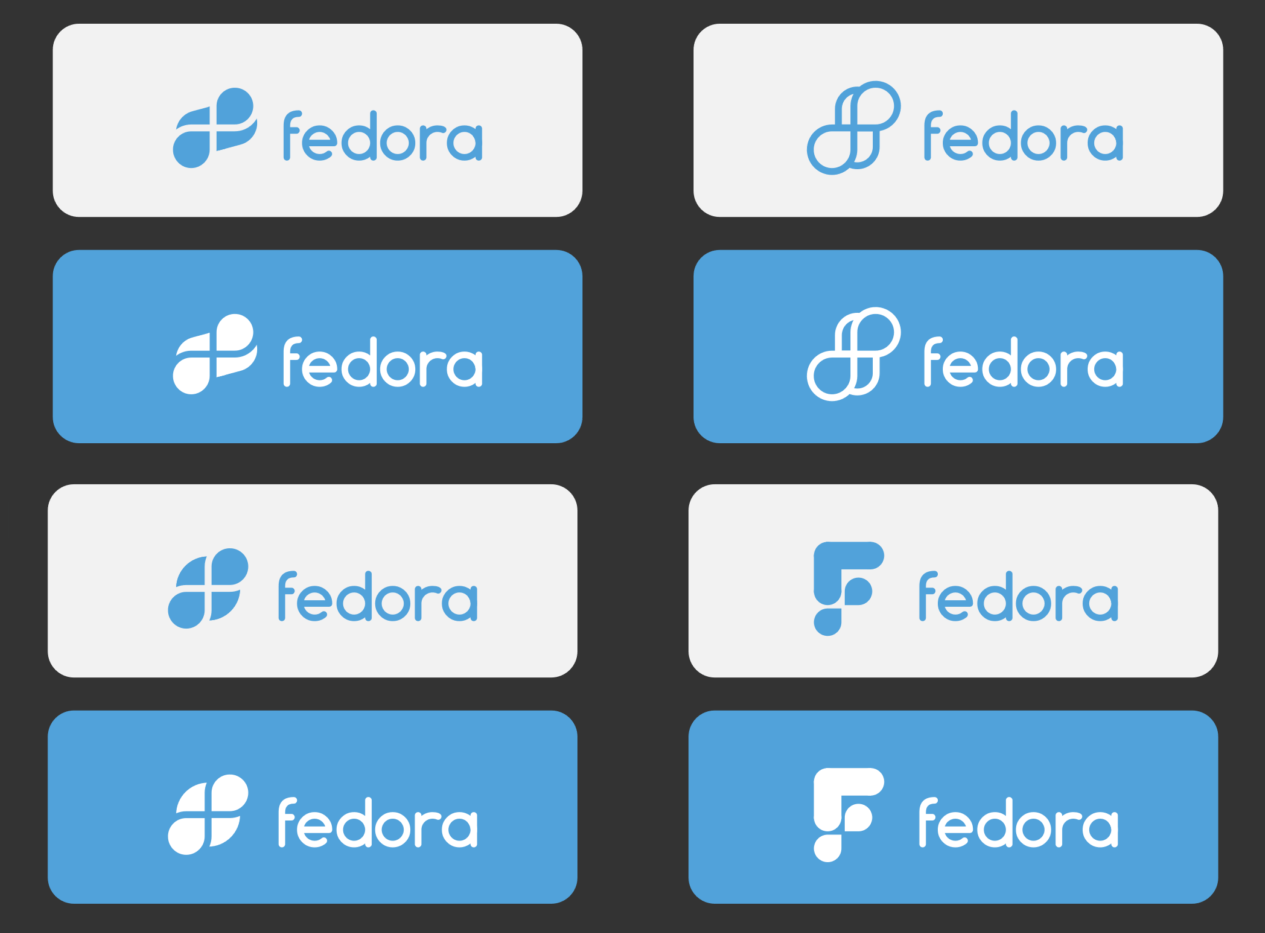 8 Blue Rectangles Logo - Help Pick a New Logo for Fedora - OMG! Ubuntu!