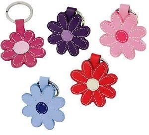 FOB Flower Logo - Daisy Flower Key Fob Leather Keyring | eBay