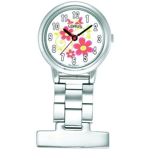 FOB Flower Logo - Nurses Fob Watch - Silver with Flower Pattern Dial £22.99 - Free ...