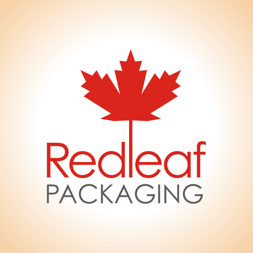 Red Leaf Logo - Logo upgrade for growing Canadian packaging company. Logo design
