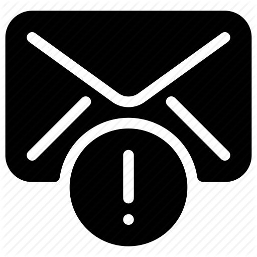 Email Notification Logo - Alert, email, mail, message, notification, warning icon