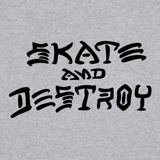 Destroy Logo - Skate And Destroy T-Shirt (Gray)