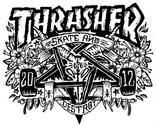 Skate and Destroy Logo - Skate and destroy ! | Silly Wooden Toys | Thrasher, Skate art ...