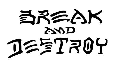 Skate and Destroy Logo - Case Study : Break and Destroy Logo. The Reduction