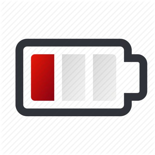 Empty Battery Logo - Battery, charge, empty, low, low battery icon