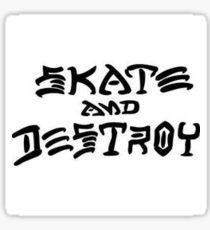 Thrasher Skate and Destroy Logo - Skate and Destroy Stickers | Redbubble