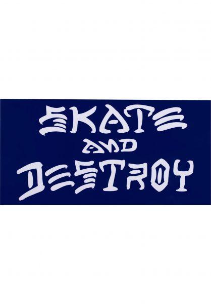 Skate and Destroy Logo - Skate & Destroy Sticker Large Thrasher Miscellaneous in blue for Men