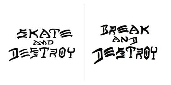 Skate and Destroy Logo - Case Study : Break and Destroy Logo… | The Reduction…