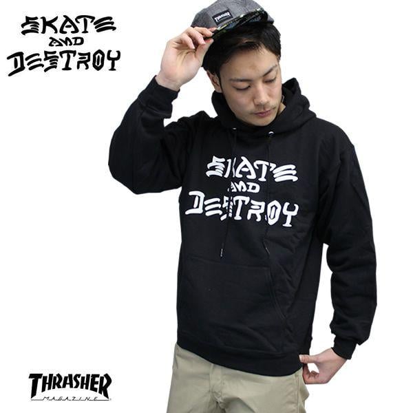 Skate and Destroy Logo - blast: THRASHER / Thrasher pull Parker SKATE & DESTROY Skate
