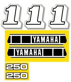 Vintage Yamaha Logo - YZ250G Value Decal Kit. YZdecals.com Vintage Yamaha Dirt