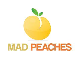 Peaches Logo - mad peaches Designed