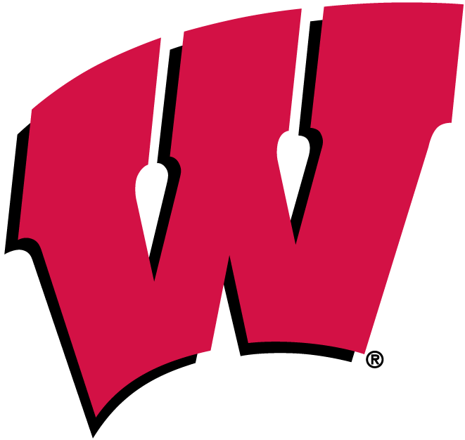Red W Sports Logo - Wisconsin Badgers Primary Logo Division I (u Z) (NCAA U Z