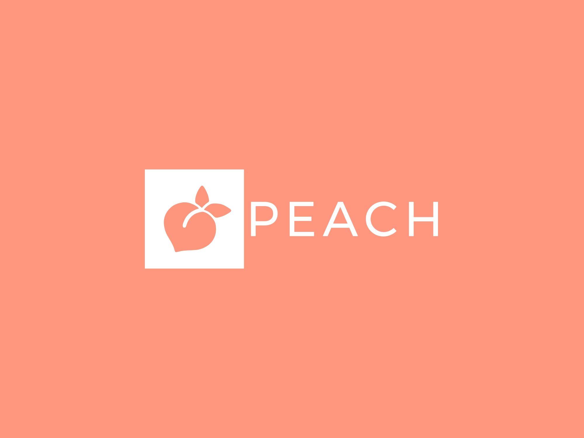 Peaches Logo - Peach logo. Logo. Logos, Logo design