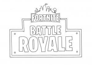 Small Fortnite Battle Royale Logo - Fortnite Battle Royale - Free printable Coloring pages for kids