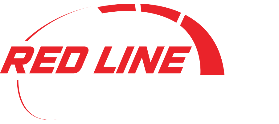Red Circle Auto Logo - Red Line Automotive. Auto Repair Services